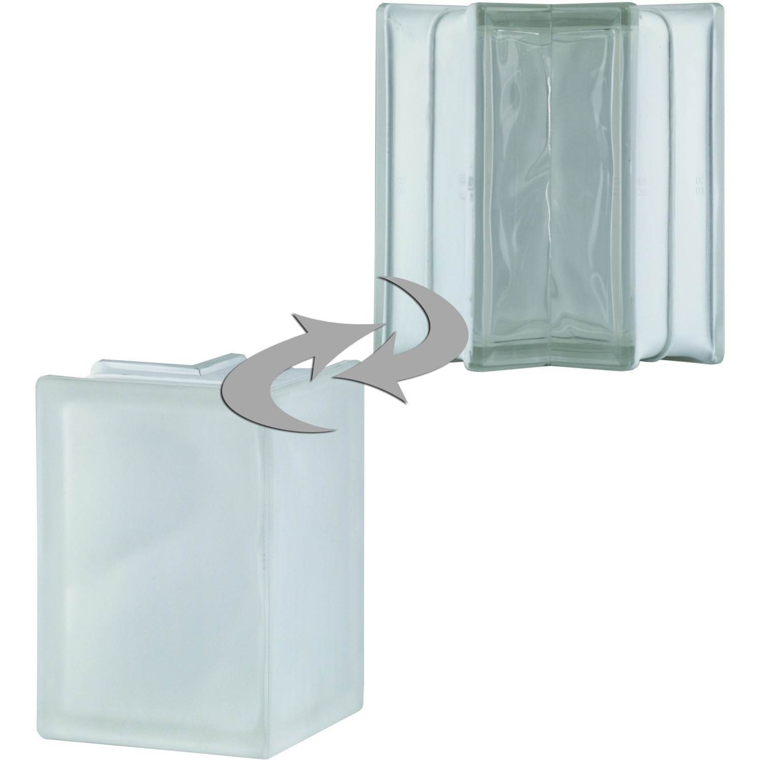 Fuchs Design Luxfera 90° BM Cloud Super White lesklá/mlč.sklo, 13,2 x 19 x 8 cm