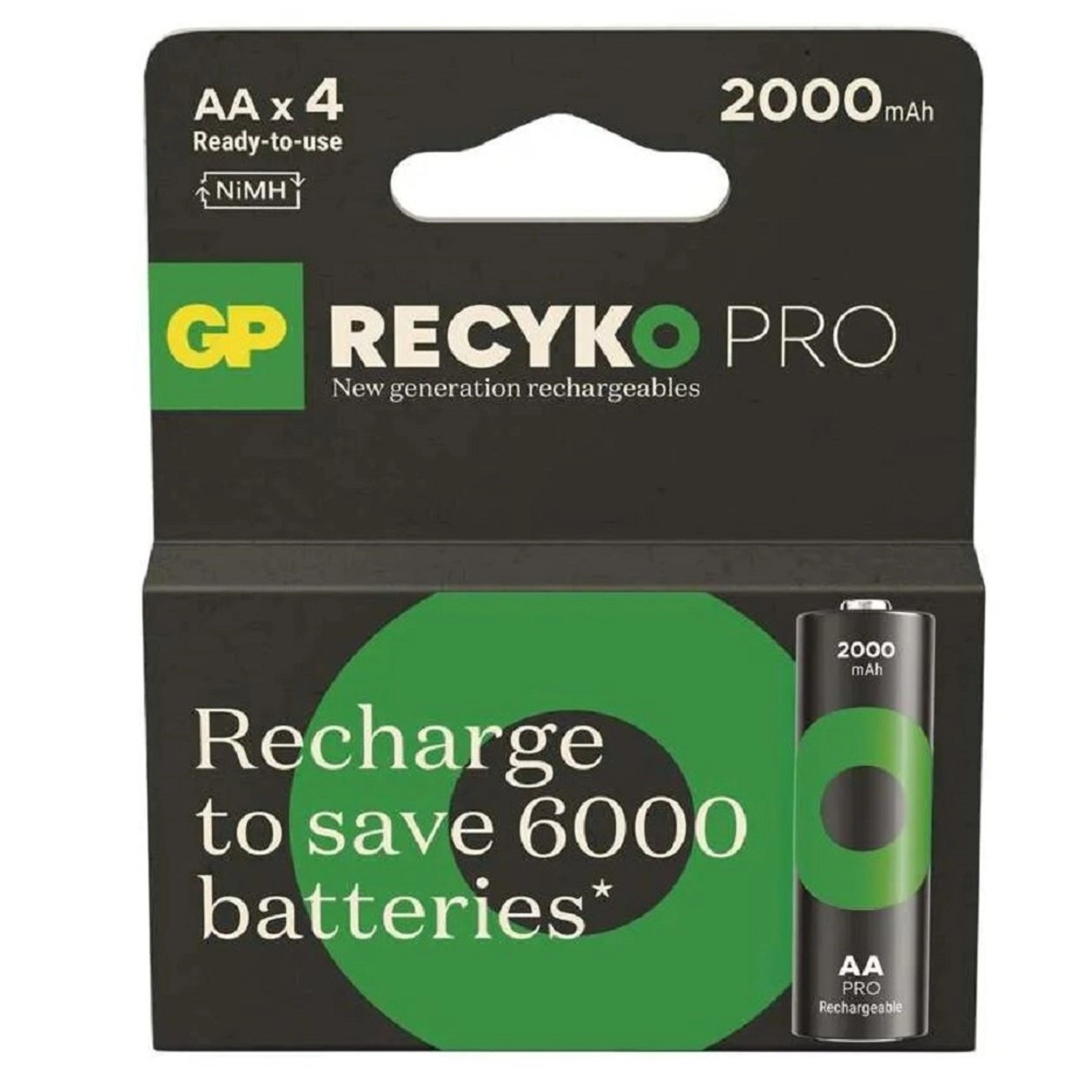 Nabíjecí baterie GP ReCyko Pro Professional AA (HR6), 4 ks