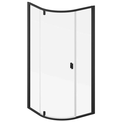 RAVAK Sprchový kout Nexty NSKK3, černá + transparent, 80 x 80 x 195 cm