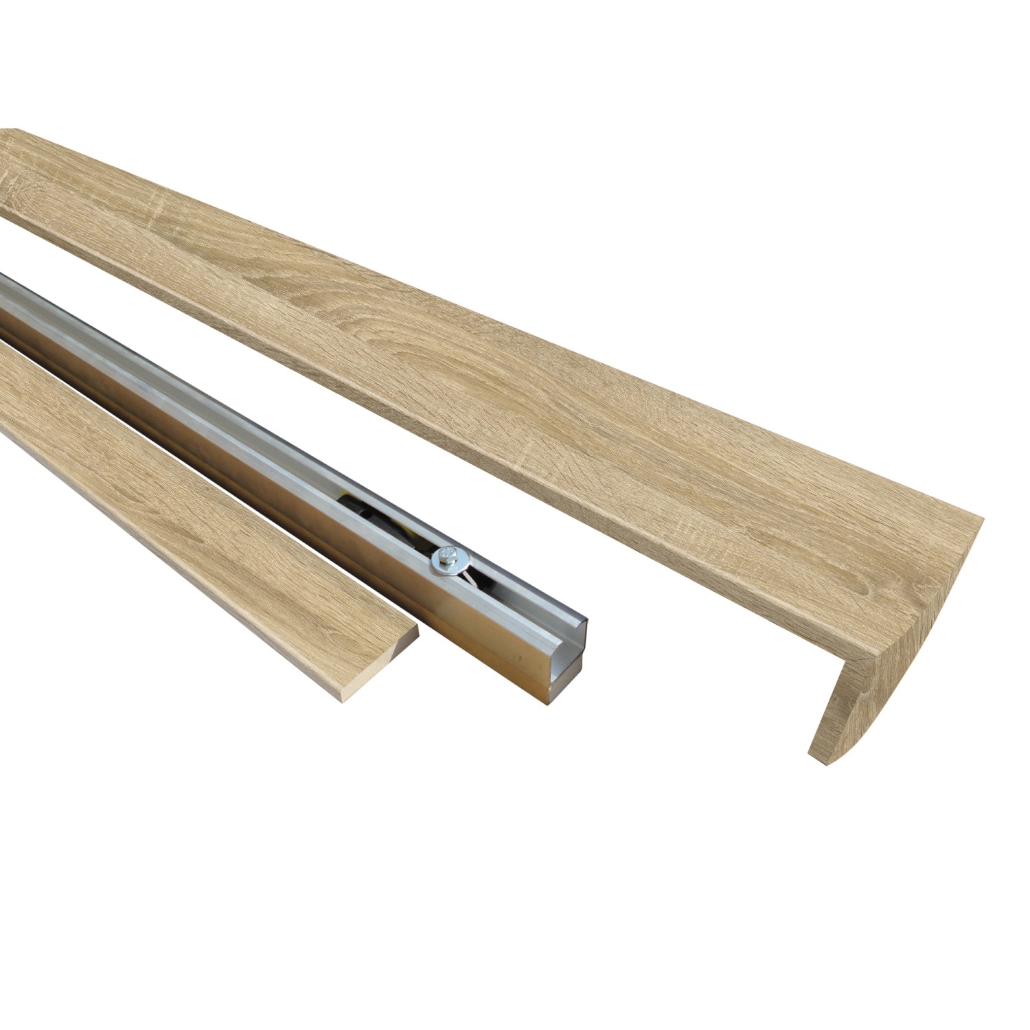 Voster Jednodílný nástěnný posuvný systém dub bělený, 200 cm