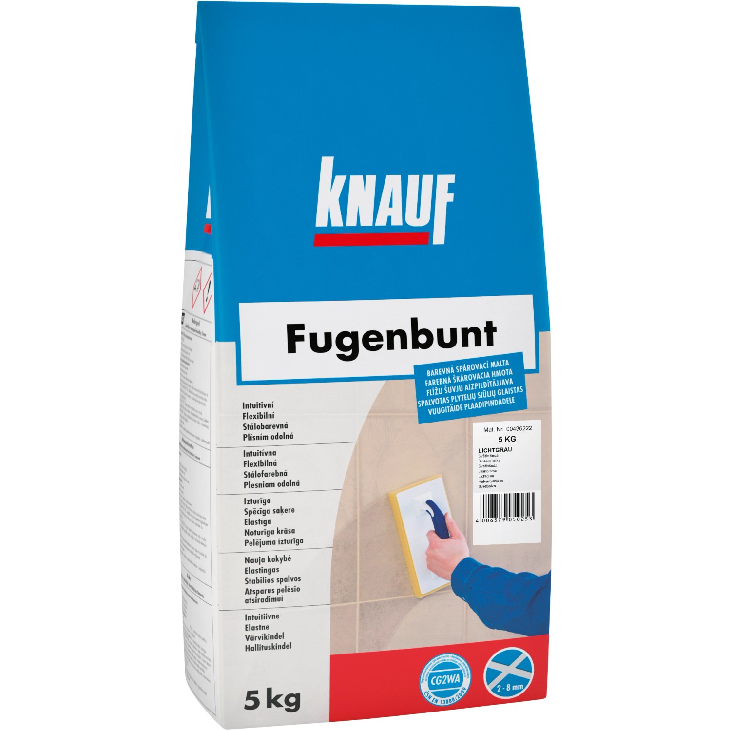 Spárovací hmota Knauf Fugenbunt lichtgrau 5 kg