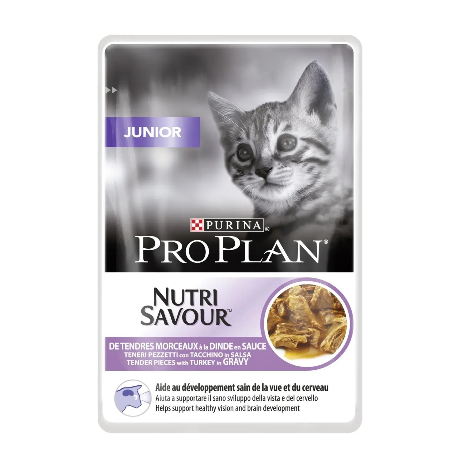Purina Kapsičky pro kočky ProPlan Junior krůtí ve šťávě 1 x 85 g