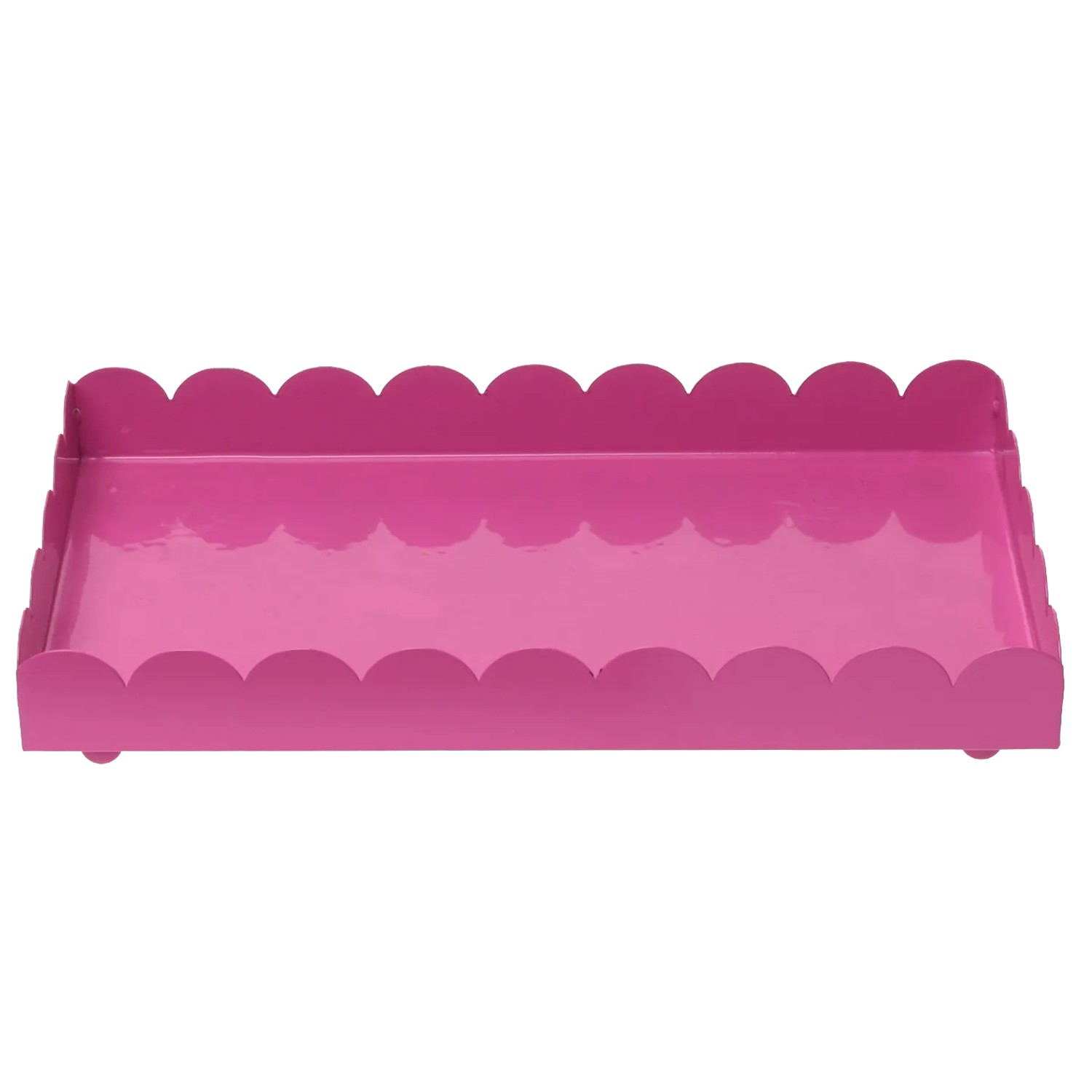 DRAGIMEX Dekorativní kovový podnos růžový 21,5 x 12 x 2,5 cm, 1 ks