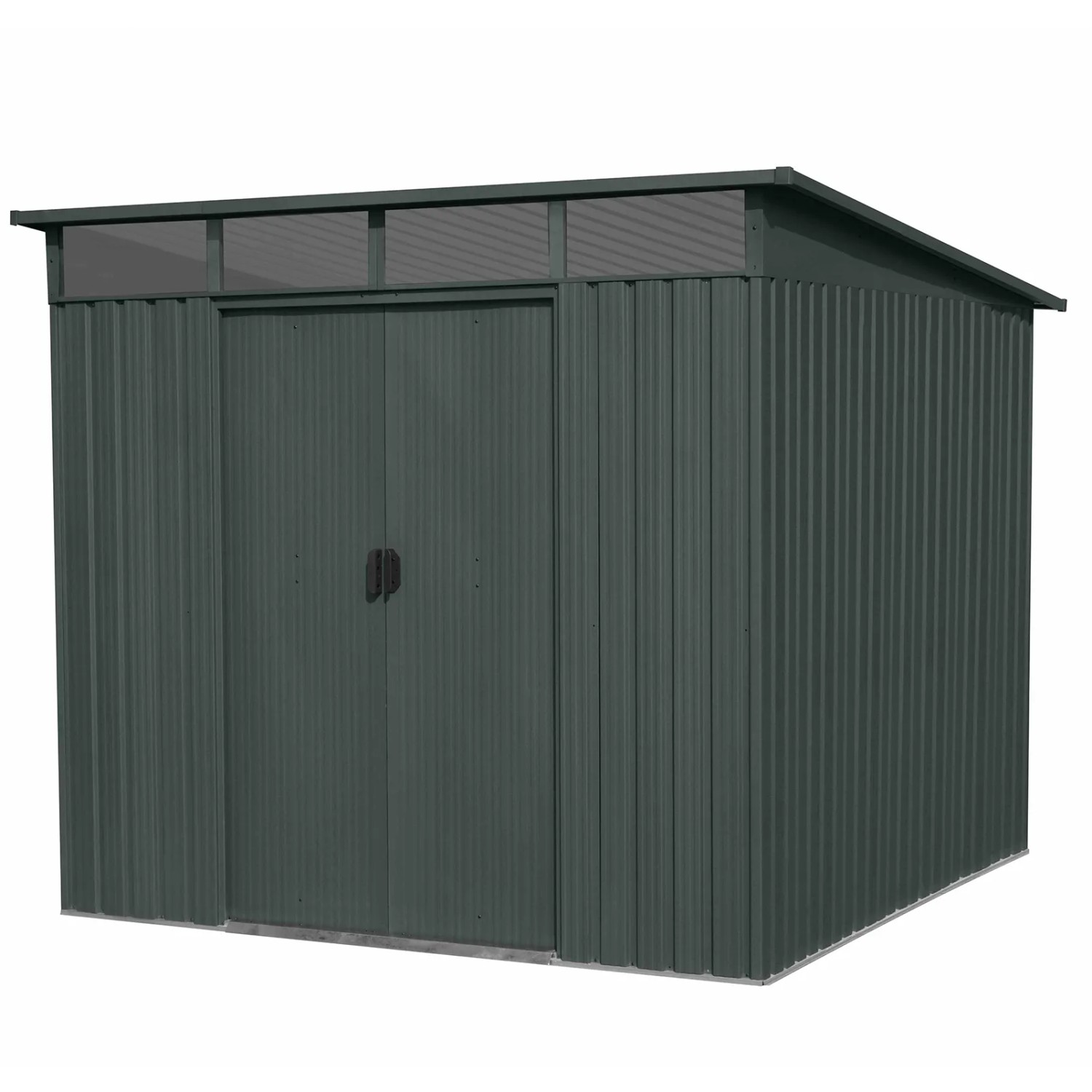 Floraworld Zahradní domek s pultovou střechou Lightline 4 antracit 239x279x202cm