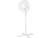 BWO Výškově nastavitelný otočný stojanový ventilátor bílý pr. 41 cm x 107-126 cm