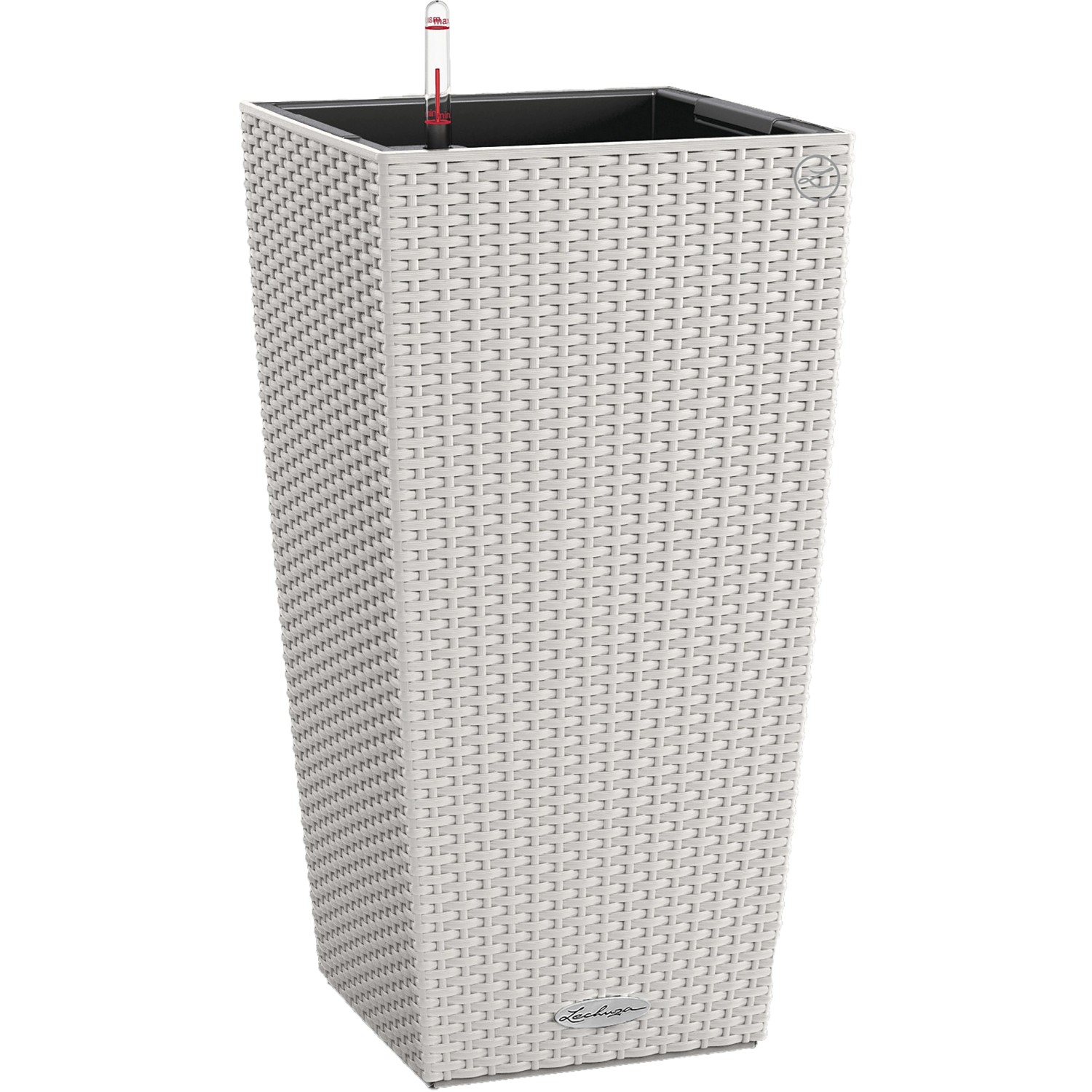 Lechuza Květináč Cubico Cottage 30 šedý, 565 x 295 x 295 mm