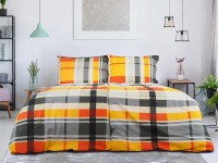 B.E.S. Bavlněné krepové povlečení TOP CLASS Orange Kube 140 x 200/70 x 90 cm B.E.S. Bavlněné krepové povlečení TOP CLASS Orange Kube 140 x 200/70 x 90 cm