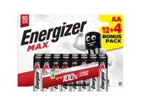 Energizer Alkalické baterie Max AA 1,5V, 12 + 4 ks Energizer Alkalické baterie Max AA 1,5V, 12 + 4 ks