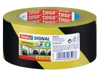 tesa Vyznačovací lepicí páska Signal Universal, žlutá/černá, 66 m x 50 mm