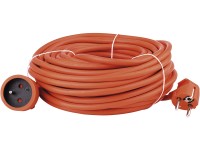 EMOS Prodlužovací kabel oranžový, 1 zásuvka, max. 16 A/3680 W, 20 m