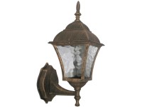 Rabalux Venkovní nástěnná lampa Toscana, IP43, antická zlatá, spodní úchyt Rabalux Venkovní nástěnná lampa Toscana, IP43, antická zlatá, spodní úchyt