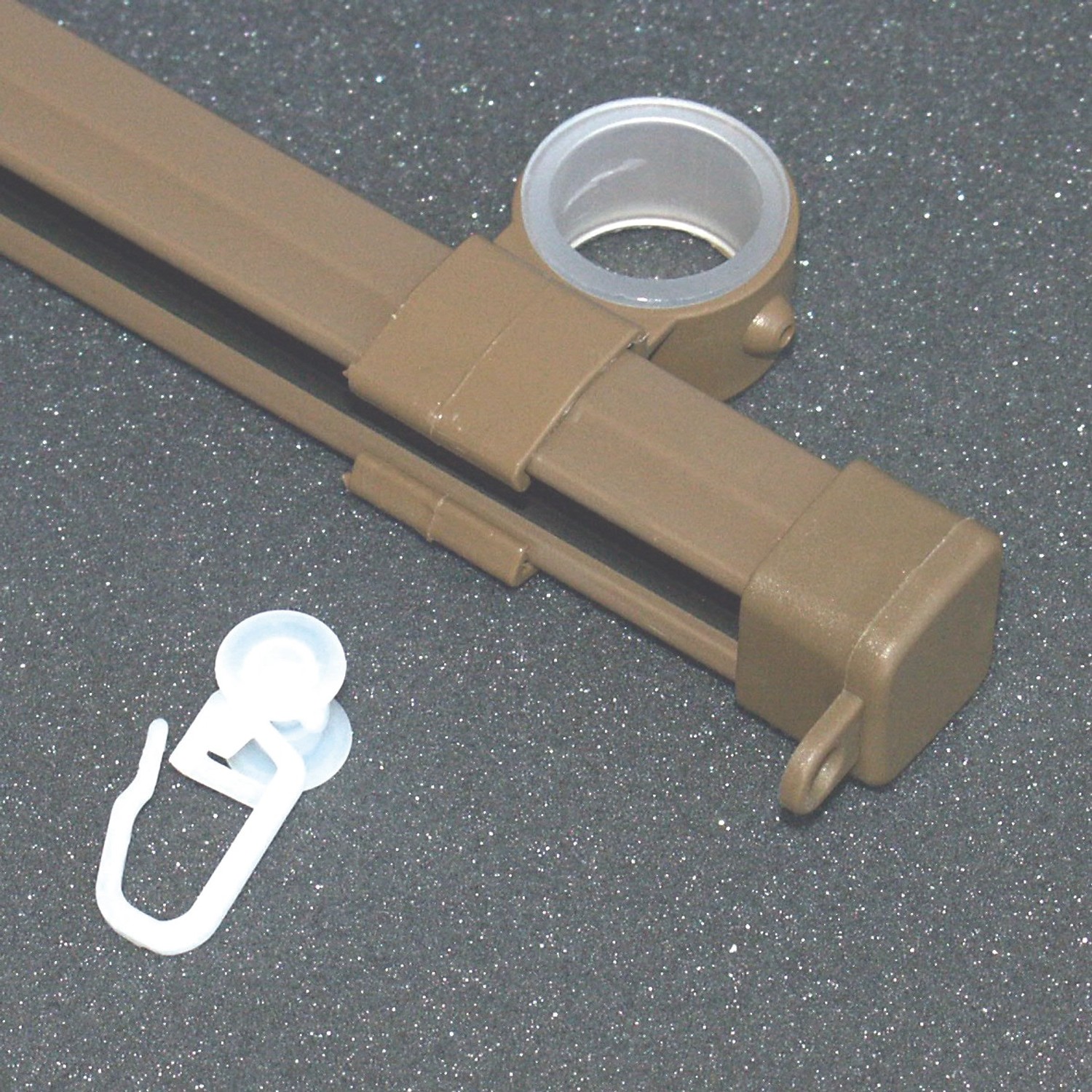 Gardinia U kolejnička kov bílá 290 cm