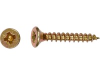 Uni vrut se zápustnou hlavou PZ1 plný závit žlutě pozink. 3x12 mm-na váhu