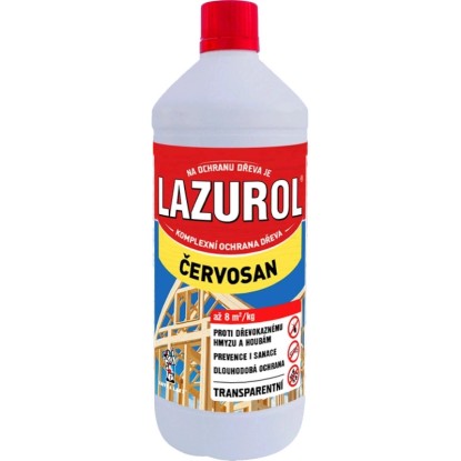 LAZUROL Červosan ochrana dřeva, bezbarvý, v plastové nádobě.