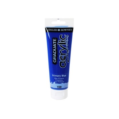 Daler Rowney Akrylová barva GRADUATE primární modrý, 120 ml