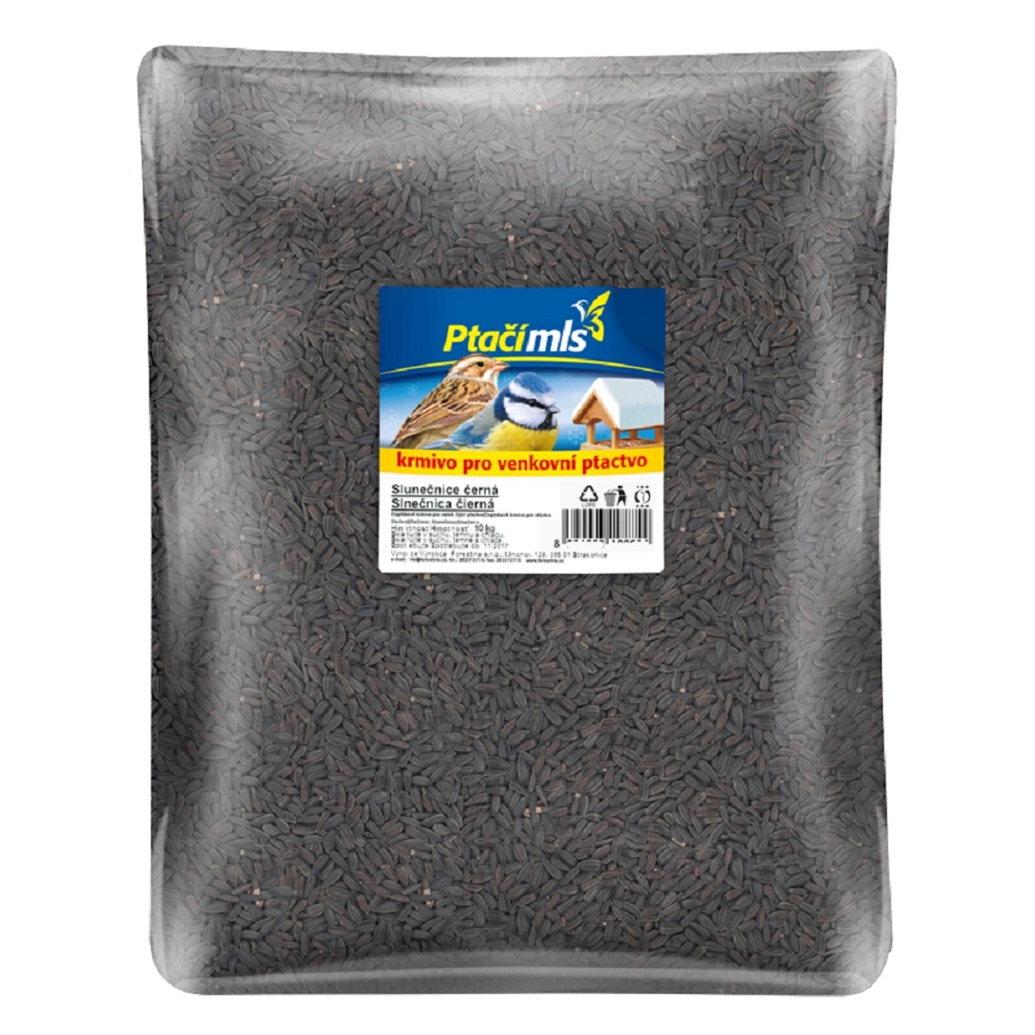 Ptačímls Krmivo pro venkovní ptactvo - slunečnice černá 20 kg