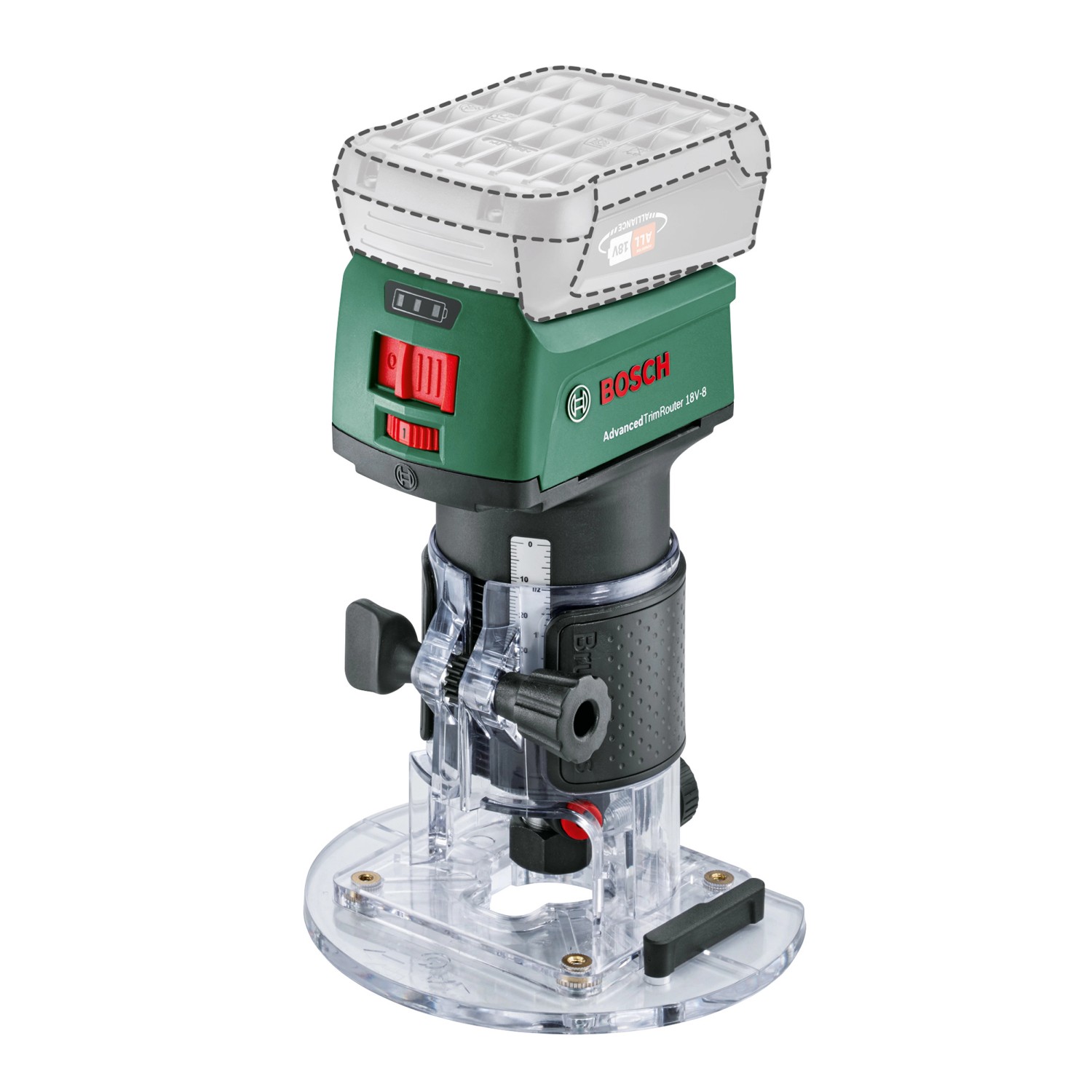 Bosch Aku horní frézka Advanced TrimRouter 18 V-8 bez aku