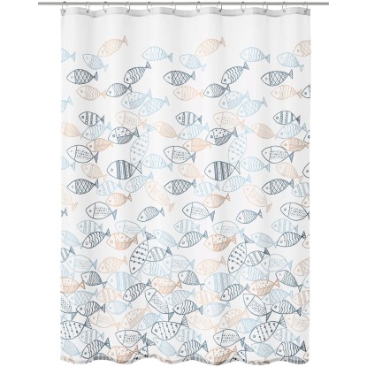 Kleine Wolke Sprchový závěs Sardinas pestrý 180 x 200 cm