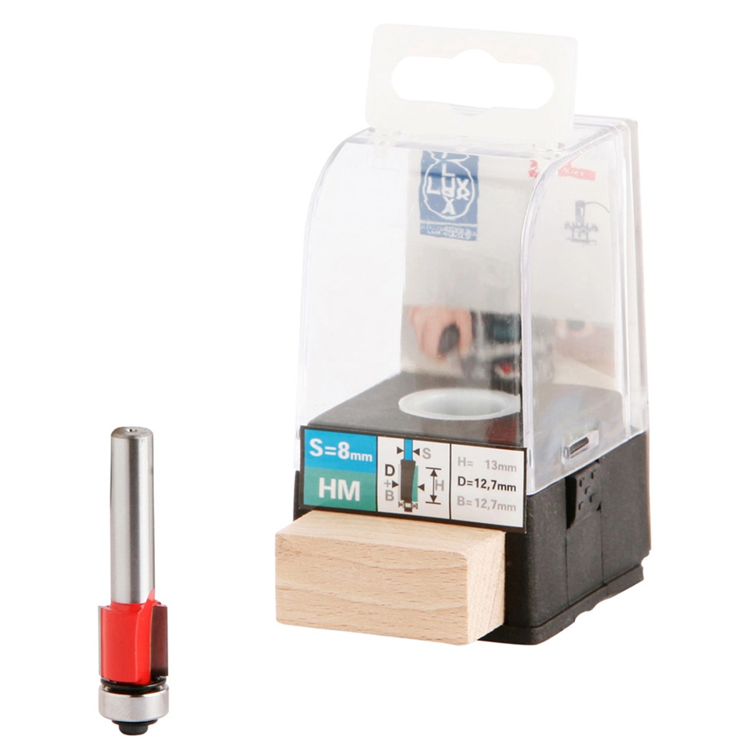 LUX Zarovnávací fréza z tvrdokovu, 12,7 mm