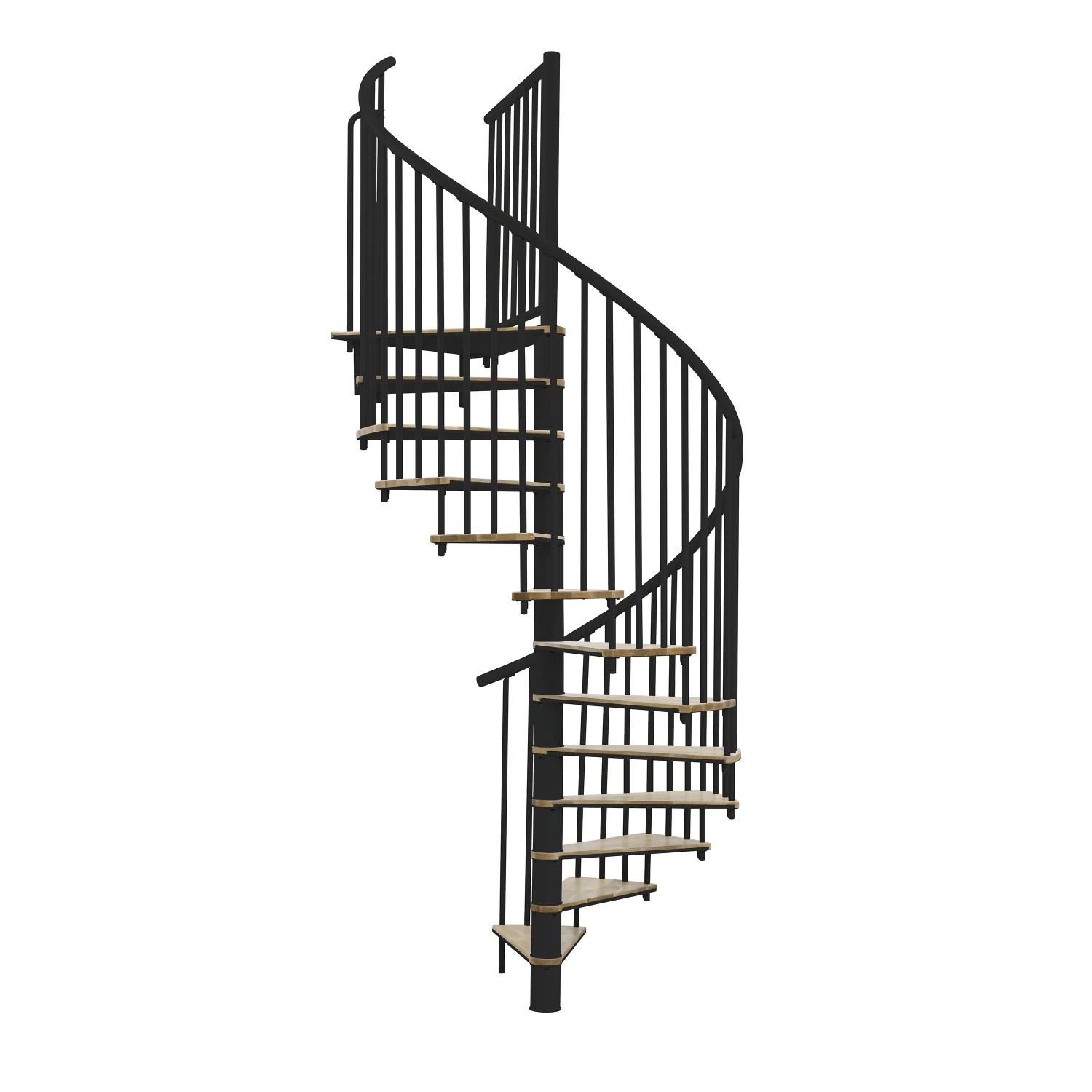 Minka STAIRS Kombinované točité schodiště Switch dub/černá pr. 160 cm