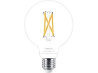 Philips Smart LED žárovka Filament E27 G95, 7 W, 806 lm, 2700-6500 K, čirá