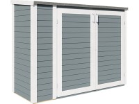 Bertilo Zahradní skříň Multibox 3, šedá, 200 x 82 cm