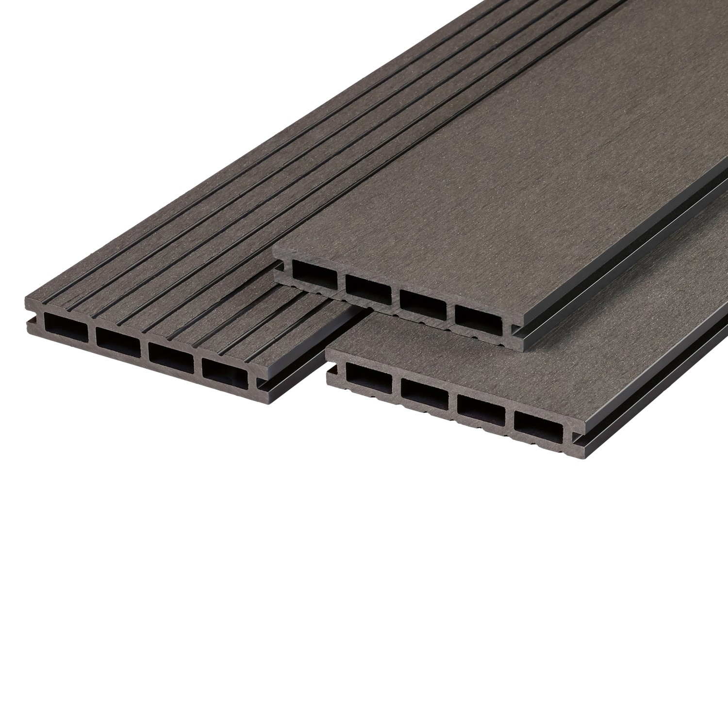 OBI WPC terasové prkno antracitové 3000 x 21 x 145 mm