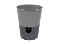 Plastia Samozavlažovací květináč Rosmarin, šedá/antracitová, pr. 11 m