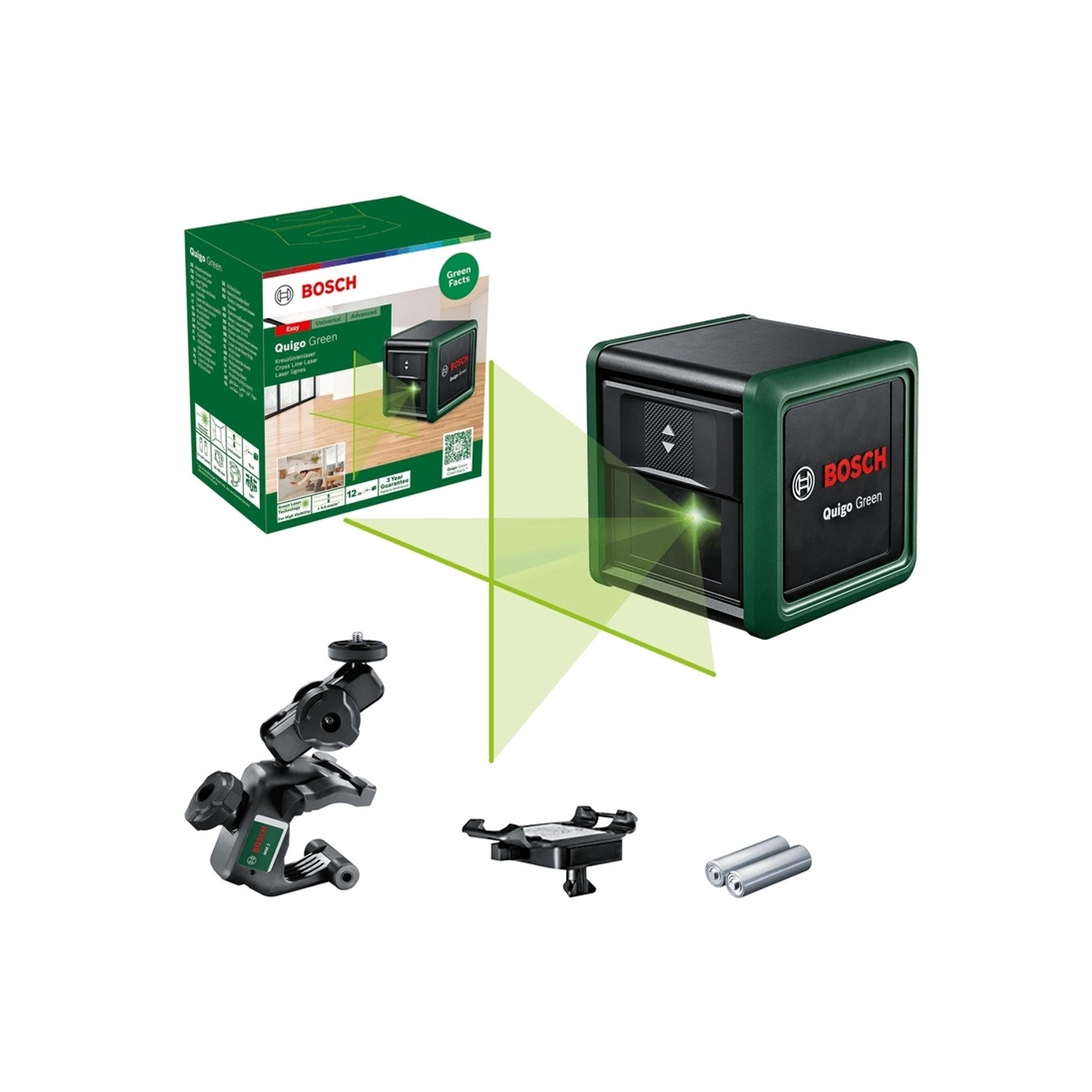 Křížový laser Quigo Green