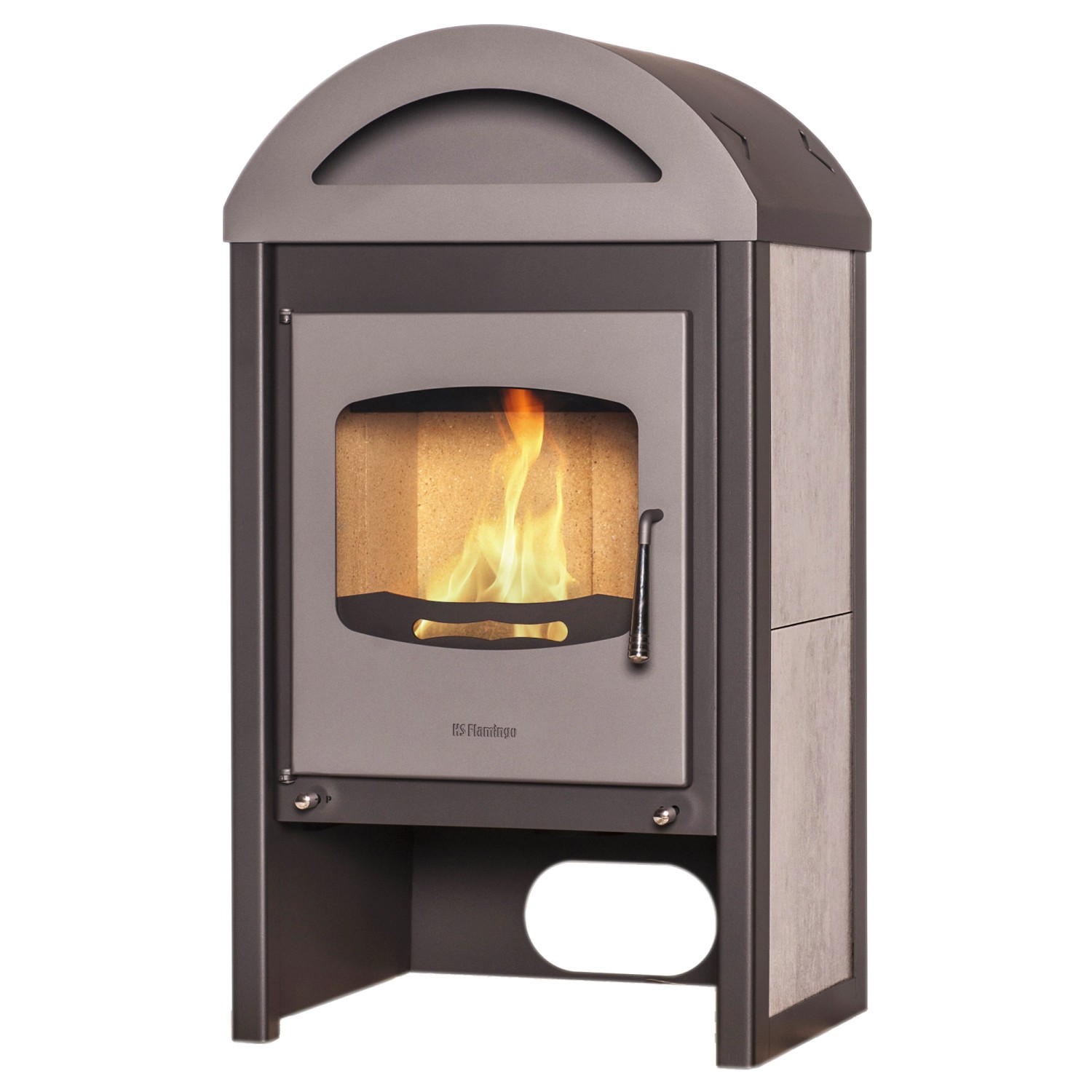 HS Flamingo Krbová kamna MELAND dlažba bělený dub 555 x 1019 x 417 mm