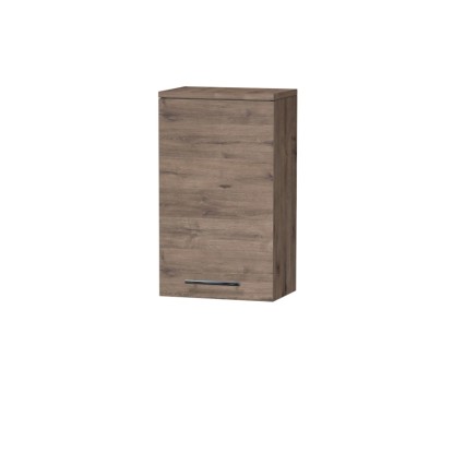 INTEDOOR Horní závěsná skříň BEE pravá, úchyt chrom, š. 35 cm, dub Wellington