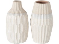 Boltze Váza Malia různé druhy béžovokrémová pr. 11,5 x 22 cm