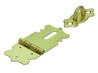 Hettich Petlice na skříňky, mosaz, 2 ks, 20 x 47 x 20 mm