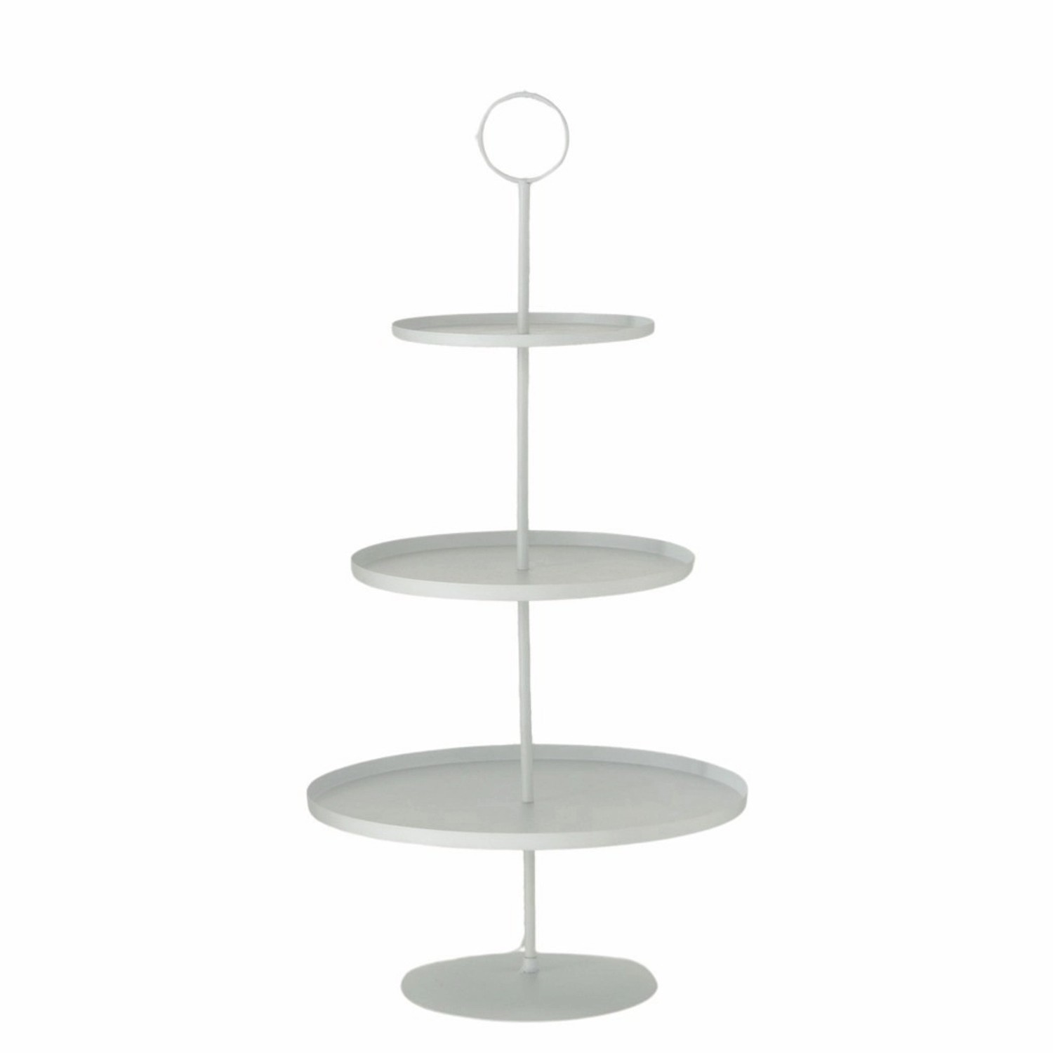 Boltze Etažér Samona bílý pr. 30 x 60 cm, 1 ks