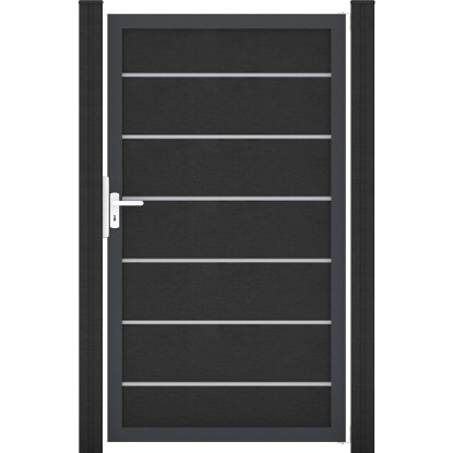 GroJaSolid Grande Premium Branka antracit. šedá/antracit DB703, 100 x 180 cm