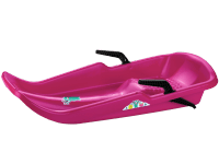 Plastkon Dětské boby Twister s brzdou, růžová, 80 x 33 x 14 cm