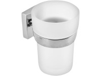 Novaservis Kelímek na zubní kartáčky Metalia 12, sklo/chrom Novaservis Kelímek na zubní kartáčky Metalia 12, sklo/chrom