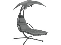 OBI Houpací lehátko Palmdale, antracitová, 104 x 197 x 200 cm