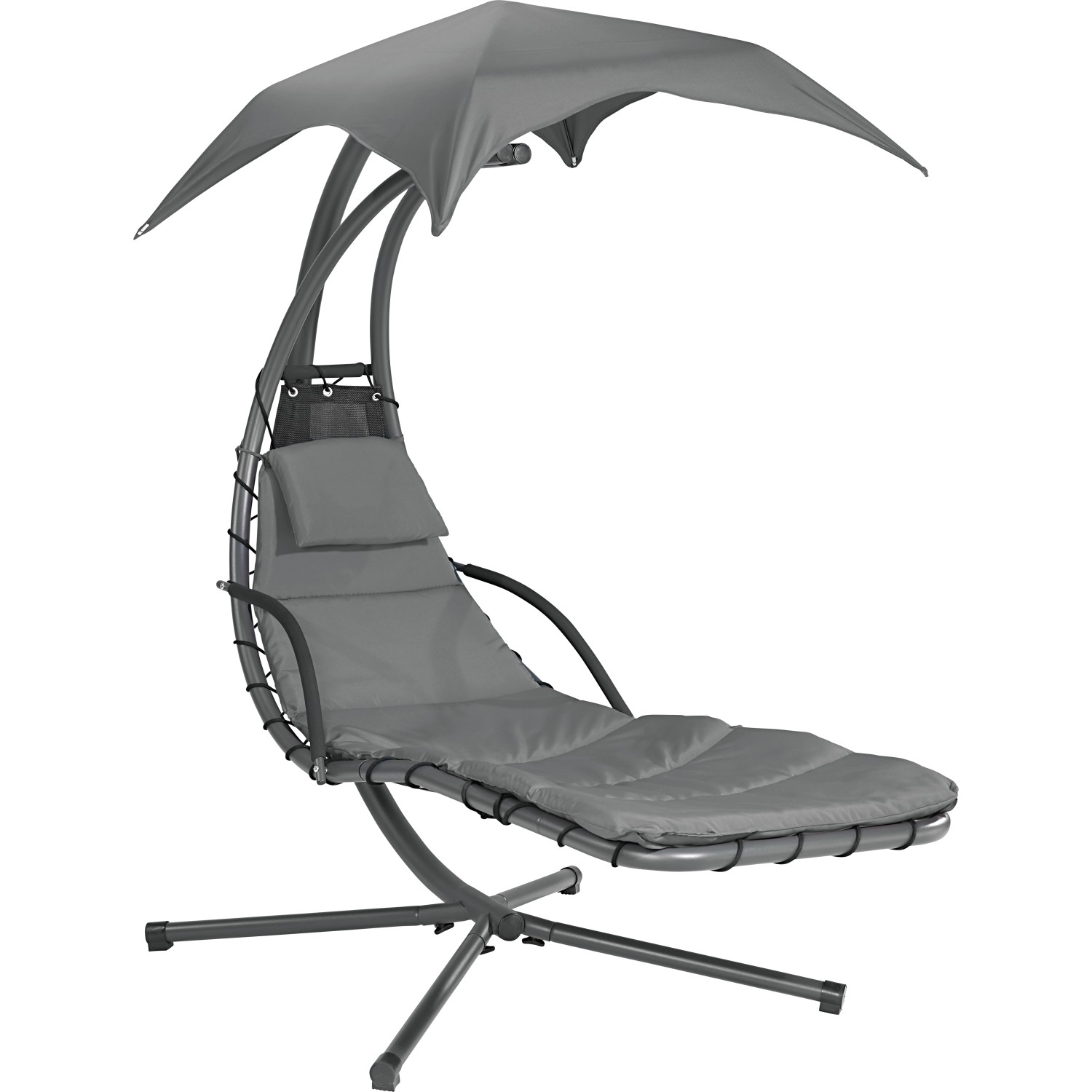 OBI Houpací lehátko Palmdale, antracitová, 104 x 197 x 200 cm