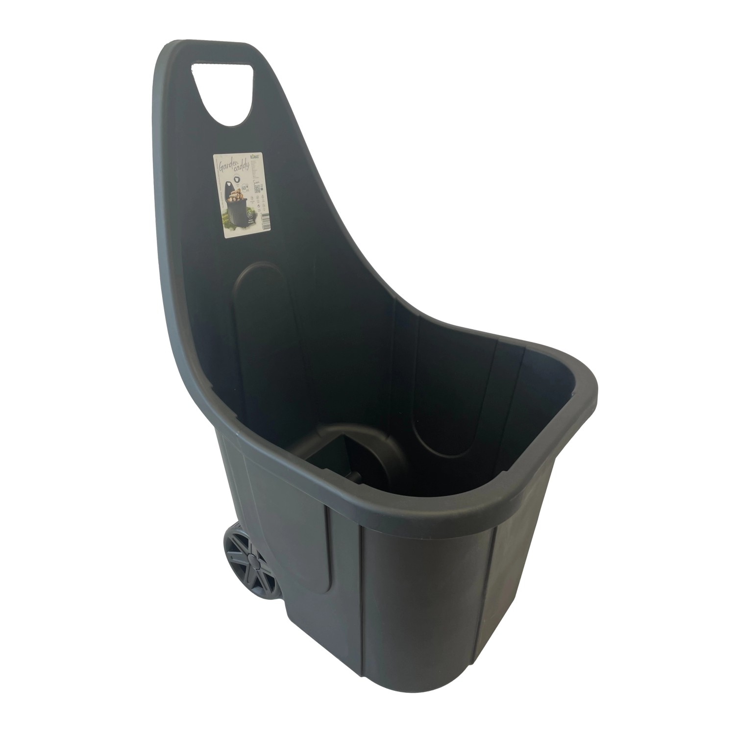 Blumax Zahradní vozík CADDY černý 60 l, 52 x 50 x 87 cm