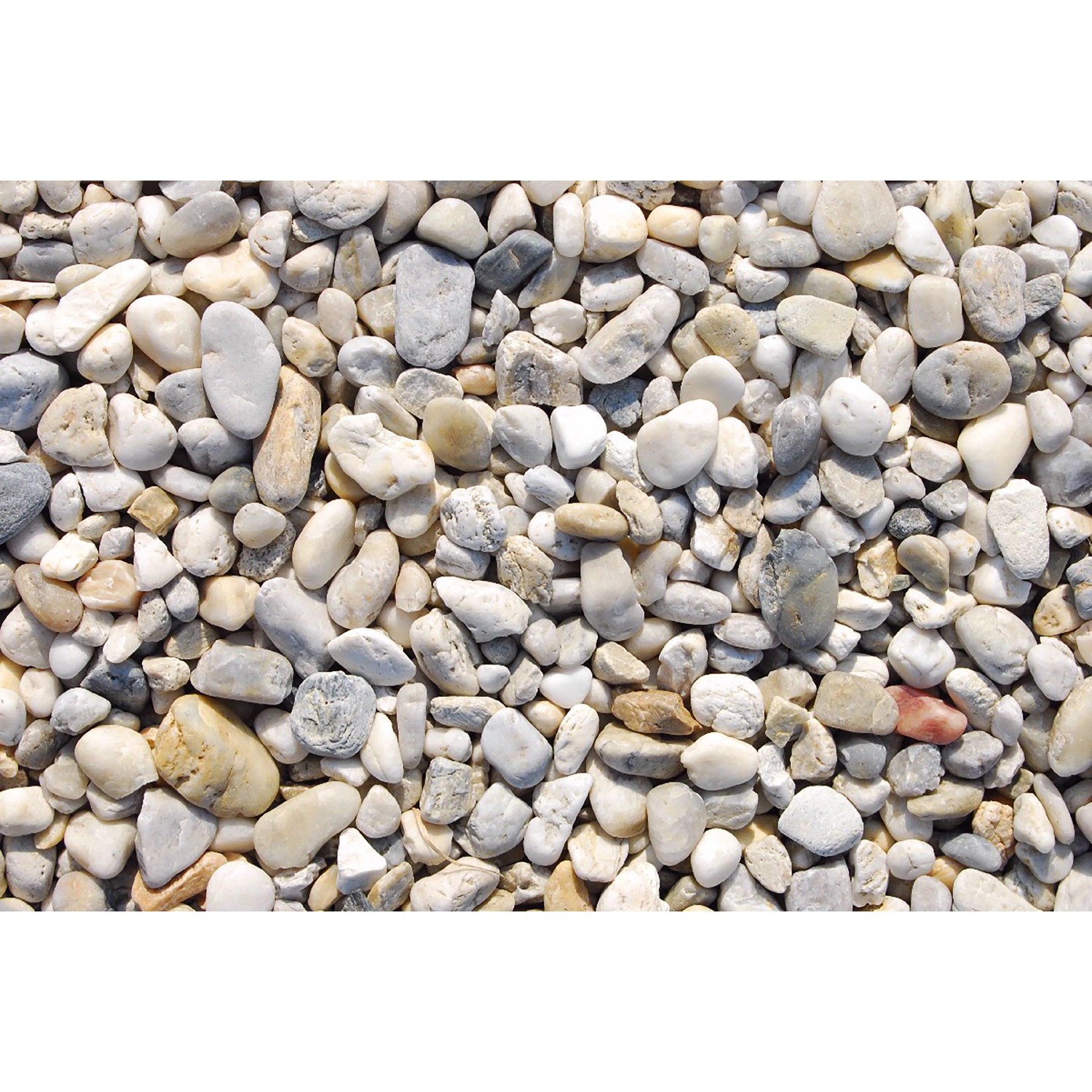Big-Bag Křemenné oblázky bílé-pestrobarevné 16-32 mm 1 000 kg