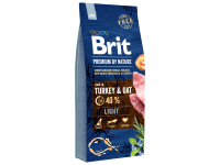 Brit Premium by Nature Granule pro psy LIGHT s krůtím 15 kg