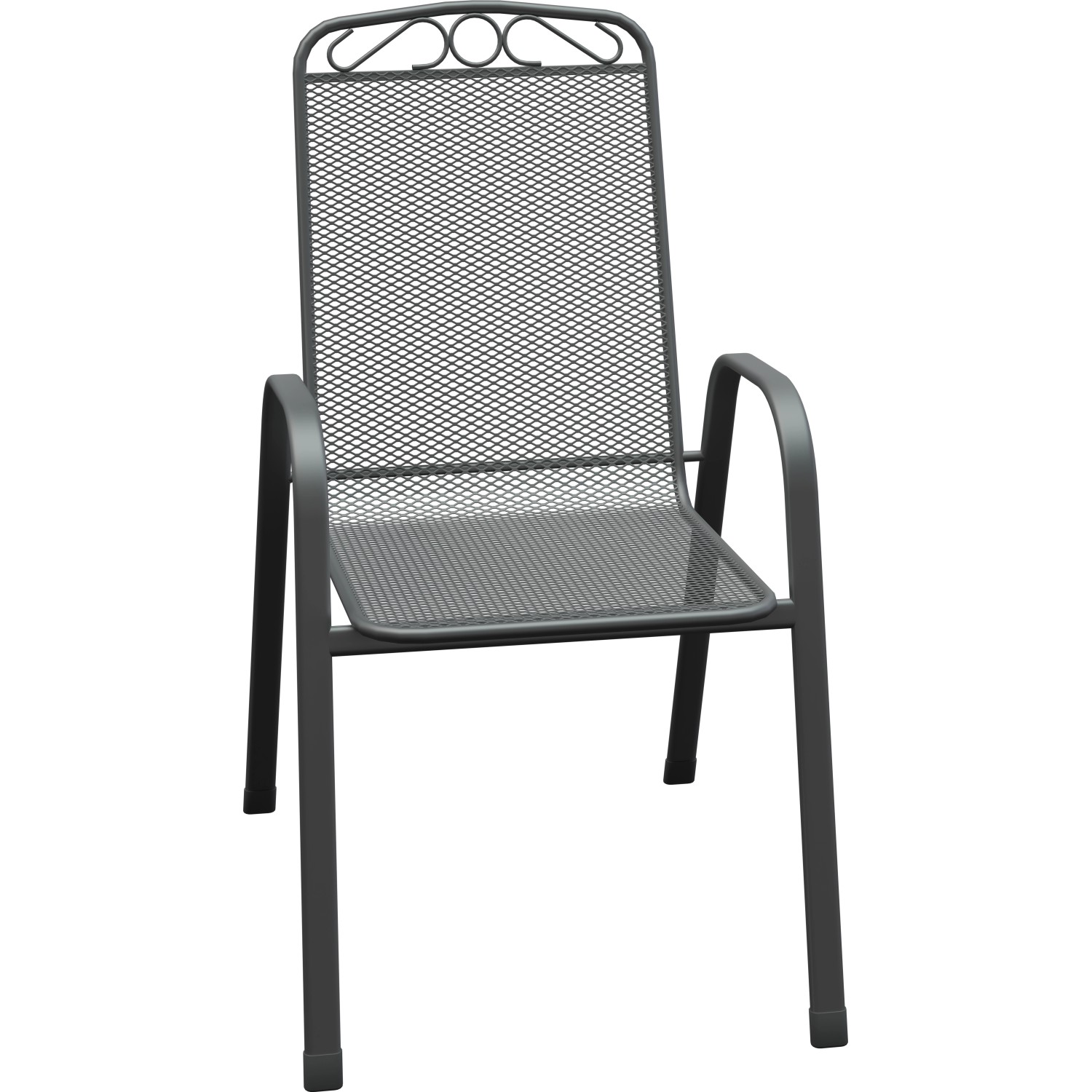 VLC Stohovatelná zahradní židle Sacramento šedá 95 x 70 x 55 cm