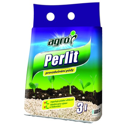 AGRO Pomocná půdní látka Perlit 3 l