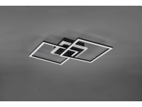 Trio Stropní LED svítidlo Venida čtvercové, matné černé