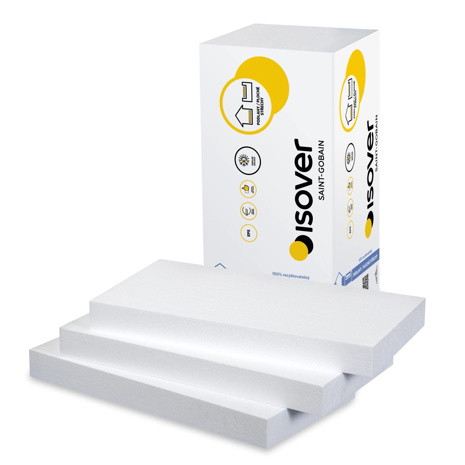 Isover Pěnový polystyren EPS 100Z, bílý, 8 cm