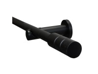 Gardinia Záclonová souprava Zylinder matná černá 1 tyč pr. 19 mm, 120 cm
