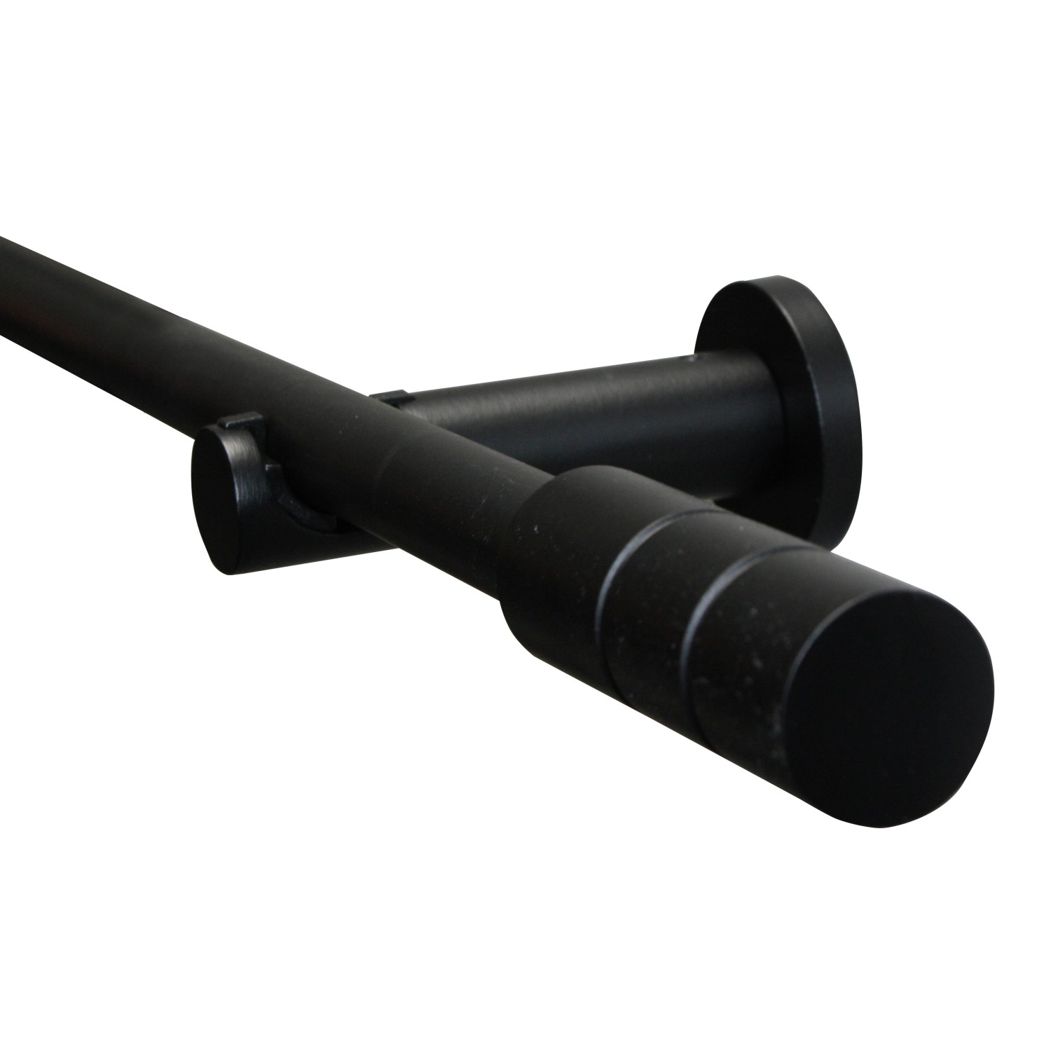 Gardinia Záclonová souprava Zylinder matná černá 1 tyč pr. 19 mm, 120 cm