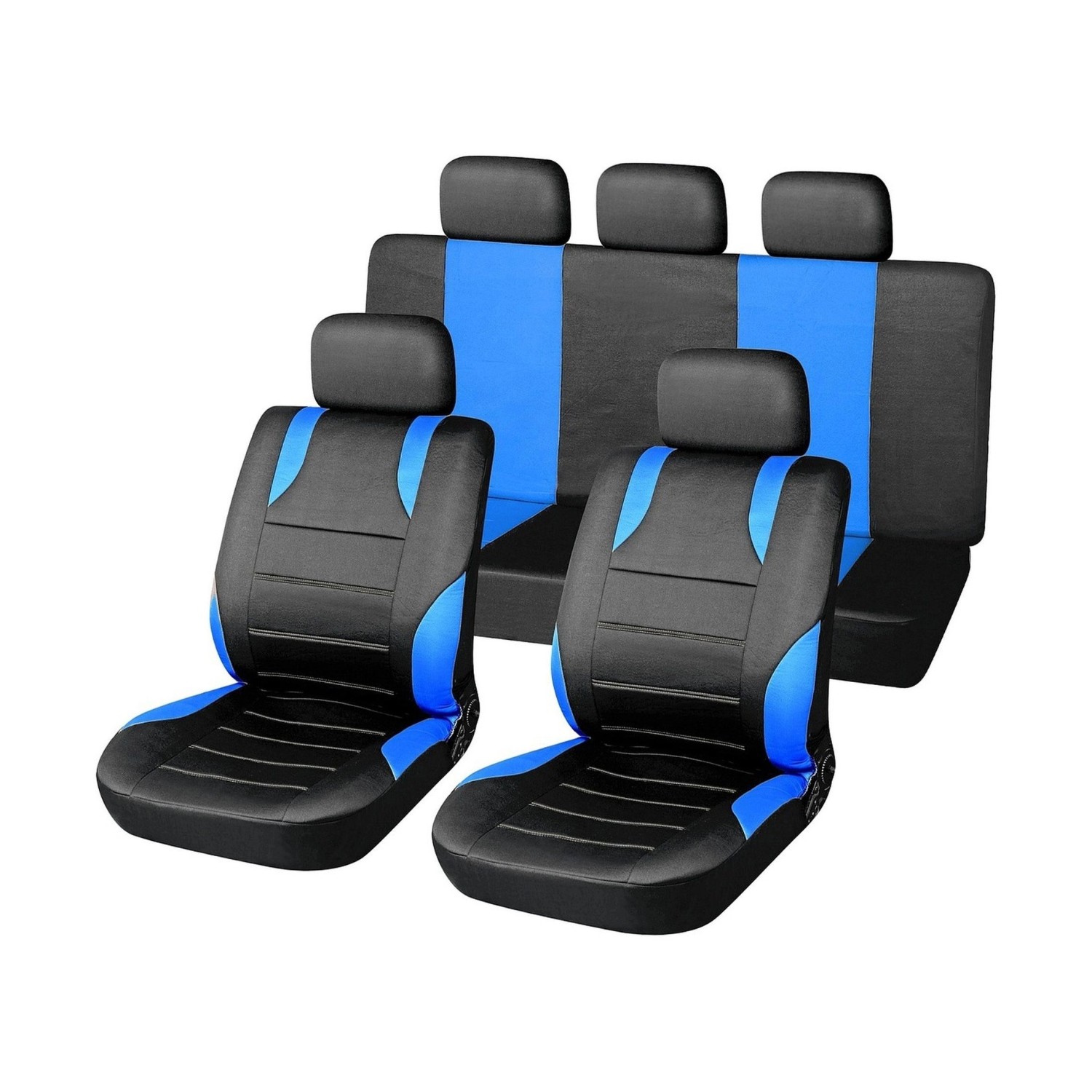 Compass Potahy sedadel sada 9ks SPORT modré AIRBAG