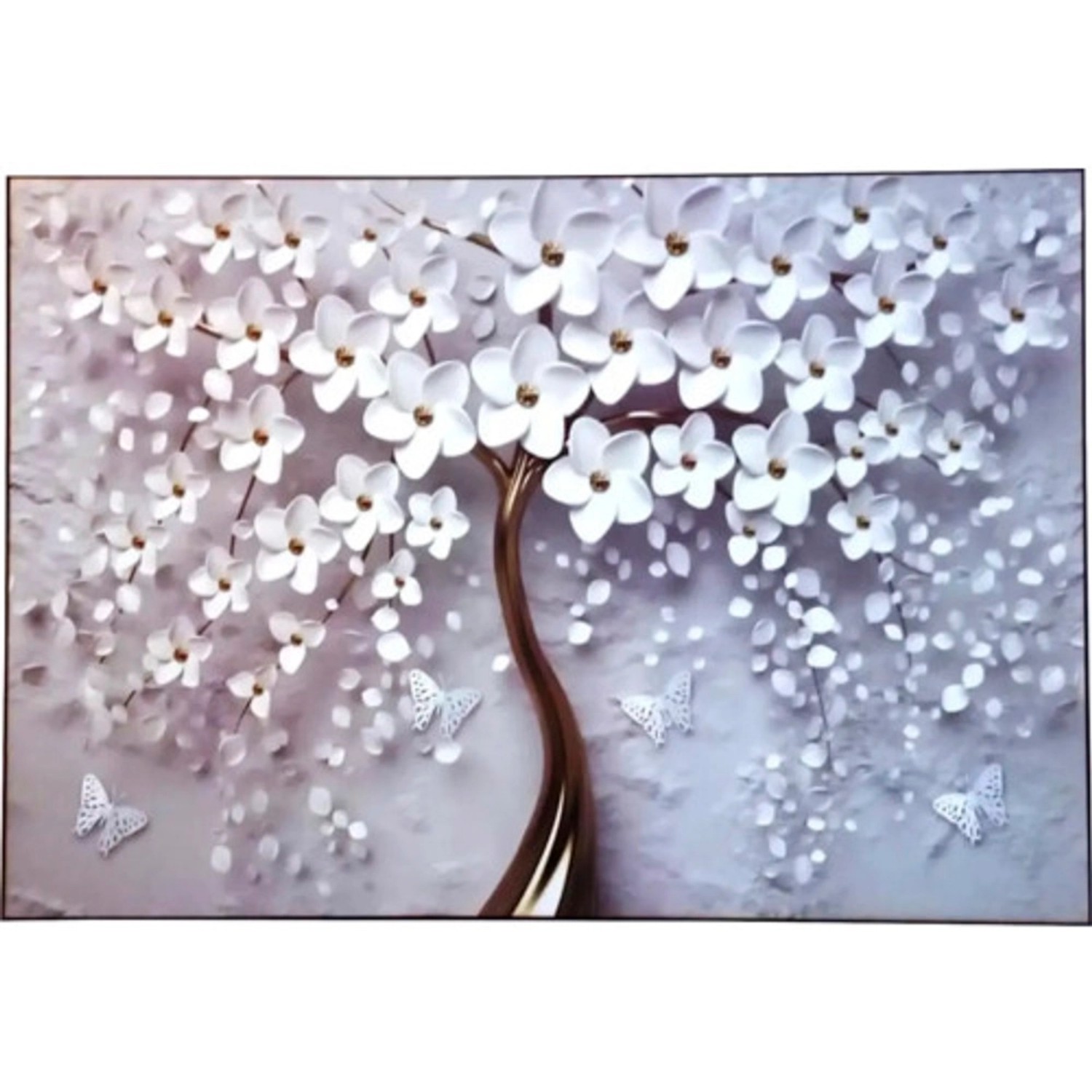 Bondecor Obraz, MDF rám, Put Frame Gold strom 70 x 100 cm